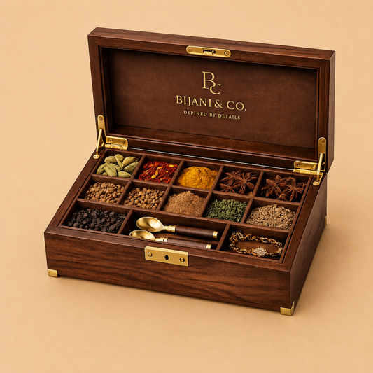 Wooden Masala Box